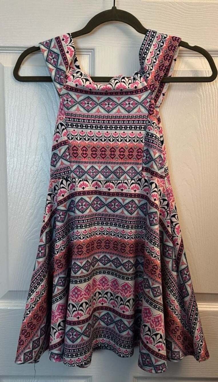 Derek Heart Girls Geometric Print  Dress Size S